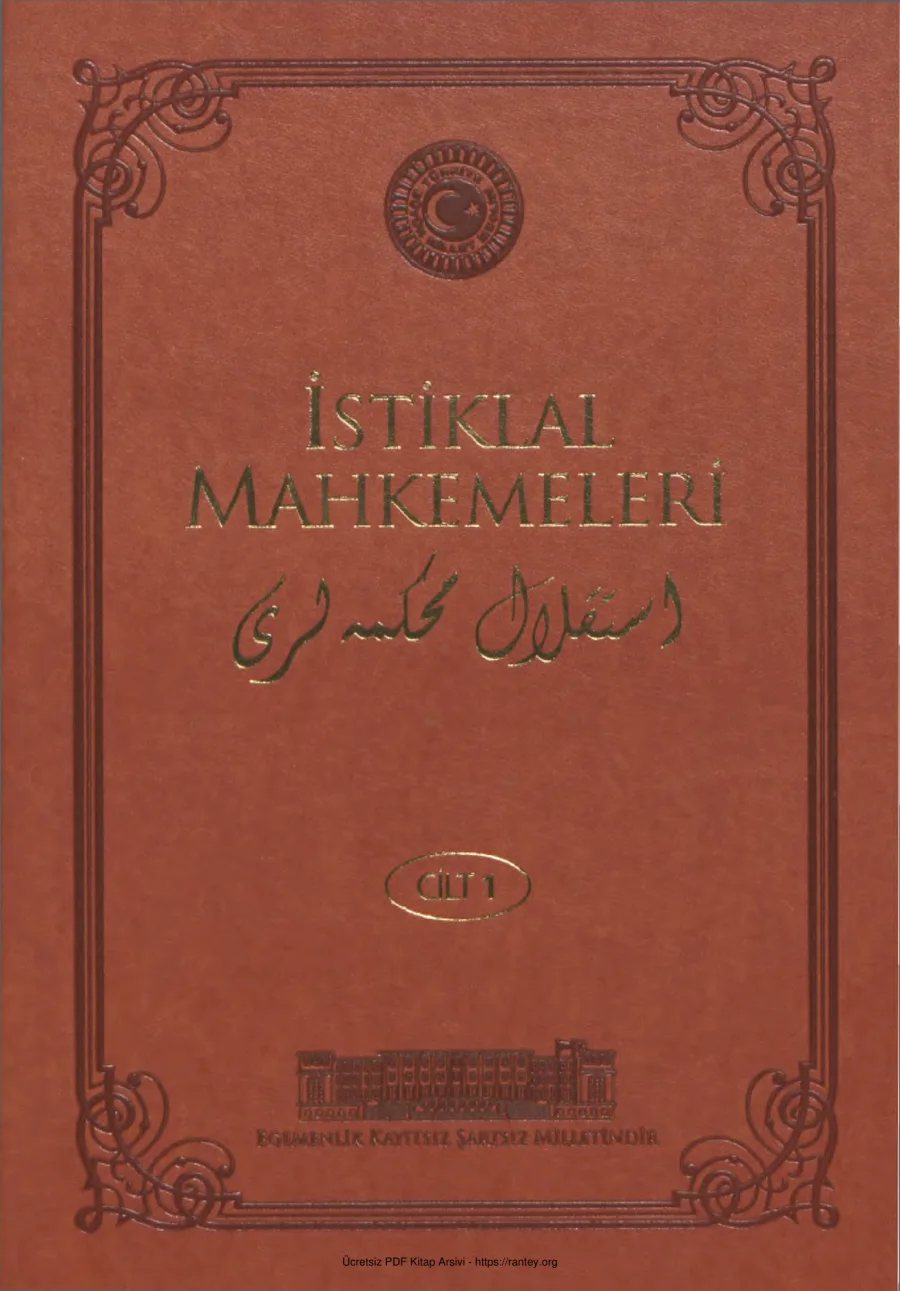 TBMM İstiklal Mahkemeleri Cilt 1 kapak görseli