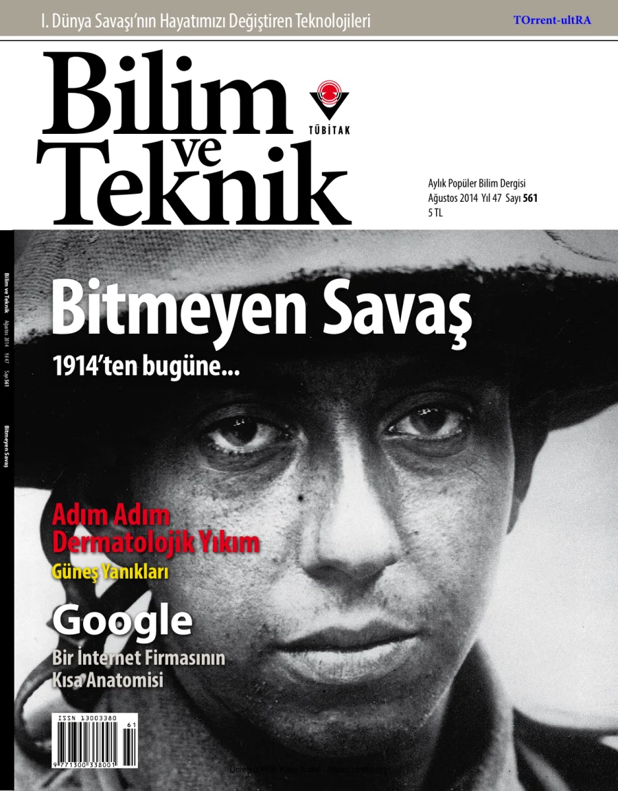 Teknik Dergisi Ağustos 2014 kapak görseli