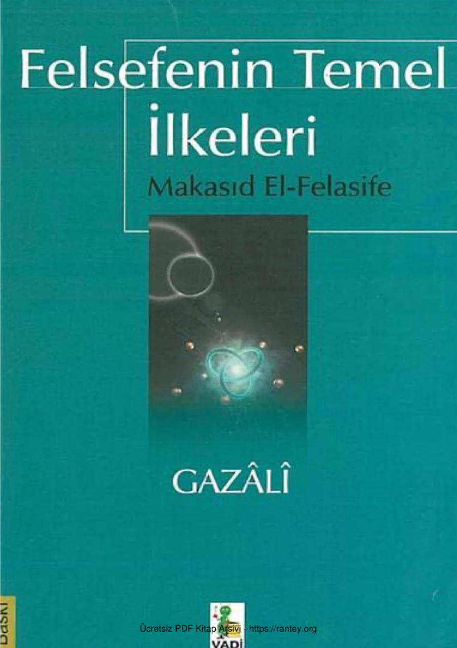 Temel İlkeleri Makasıd El Felasife CS kapak görseli