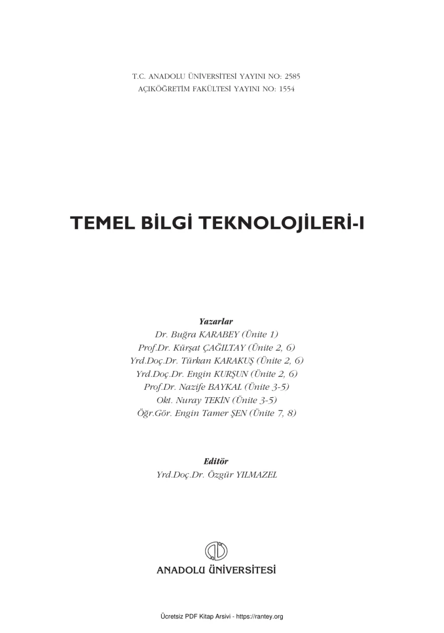 TemelBilgiTeknolojileri1 BIL101U kapak görseli