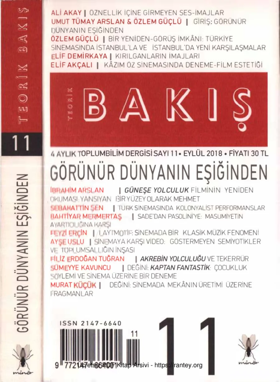 Teorik Bakış Sayı 011 Görünür Dünyanın Eşiğinden kapak görseli