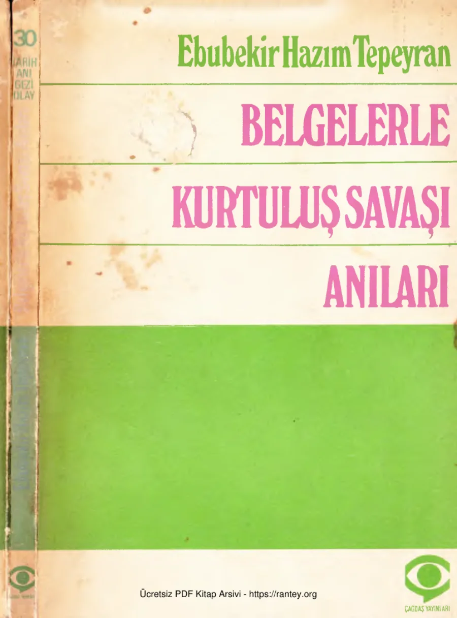Tepeyran Belgelerle Kurtuluş Savaşı Anıları Çağdaş Yayınları kapak görseli