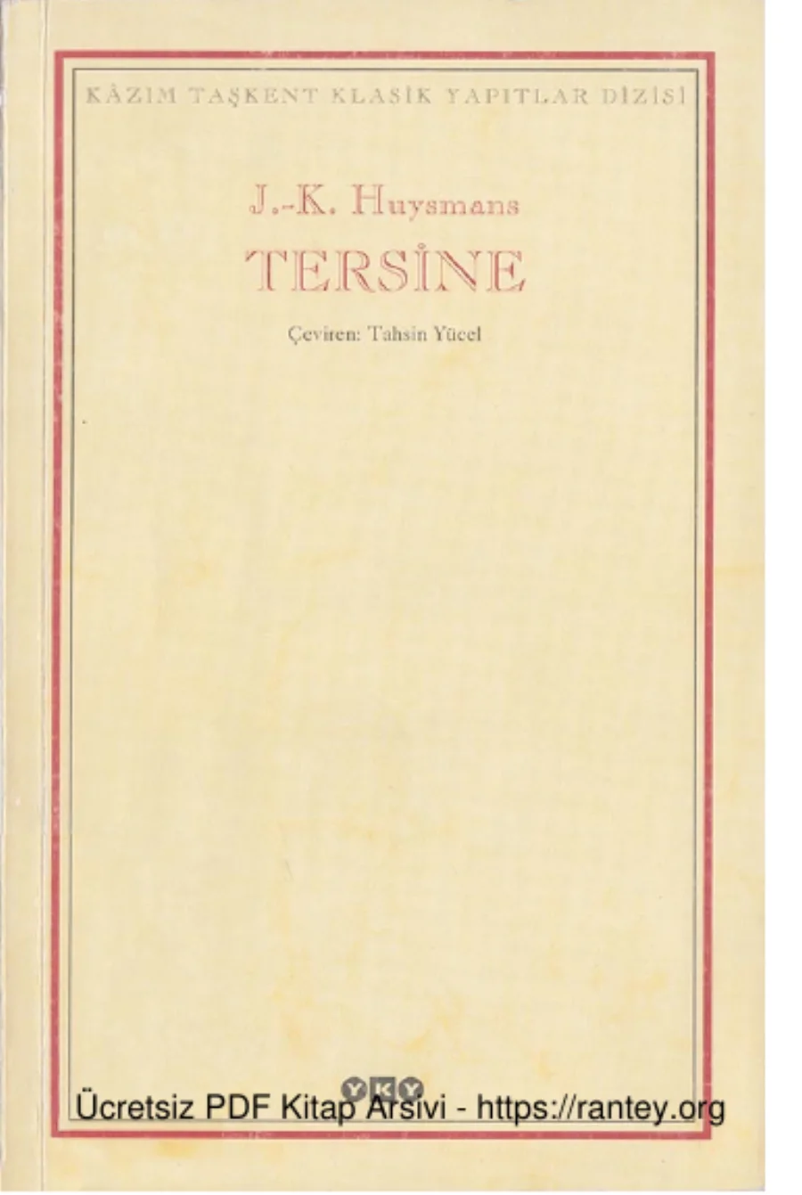 Tersine kapak görseli
