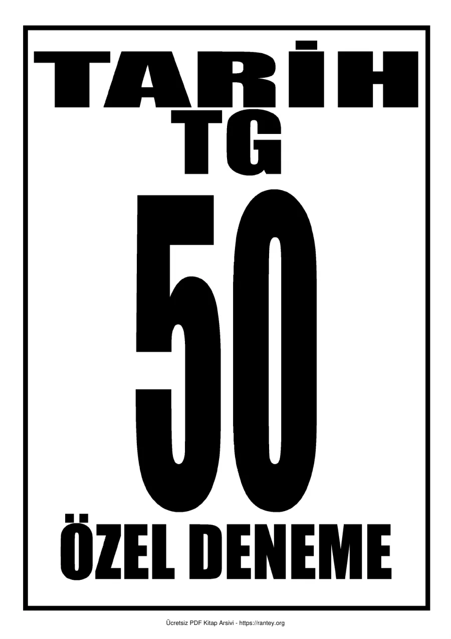 TG TARİH 50 DENEME kapak görseli