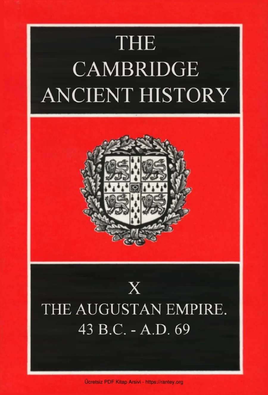 The Cambridge Ancient History Volume 10: The Augustan Empire, 43 BC–AD 69 kapak görseli