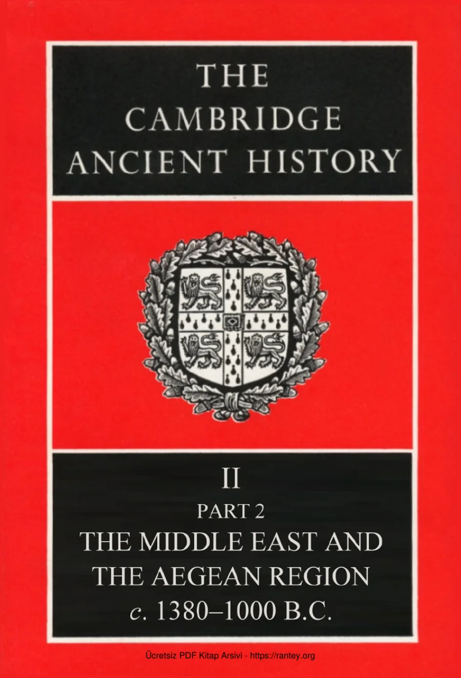 The Cambridge Ancient History Volume 2 Part 2: The Middle East and the Aegean Region, c.1380–1000 BC kapak görseli