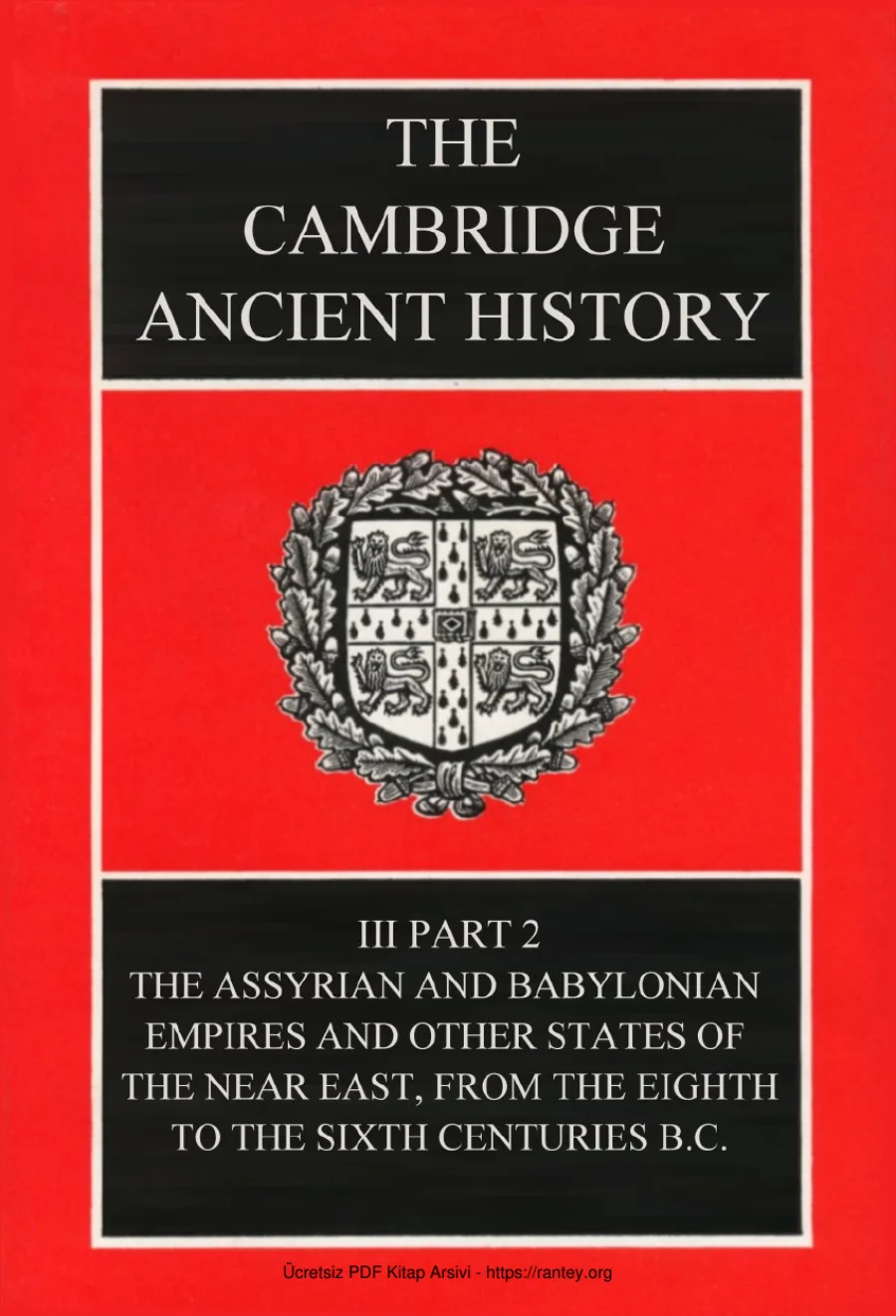 The Cambridge Ancient History Volume 3 Part 2: The Assyrian and Babylonian Empires kapak görseli
