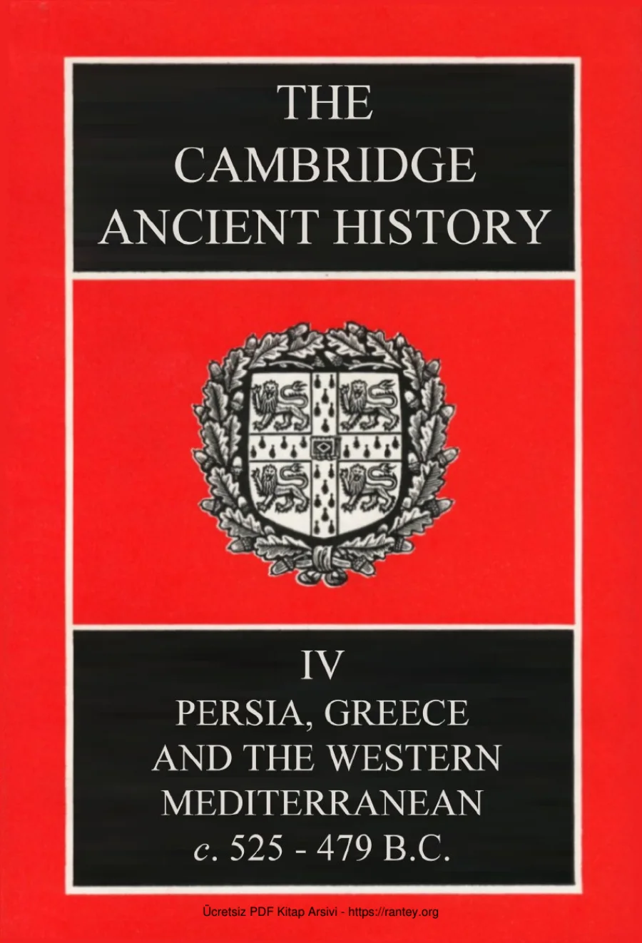 The Cambridge Ancient History Volume 4: Persia, Greece and the Western Mediterranean kapak görseli