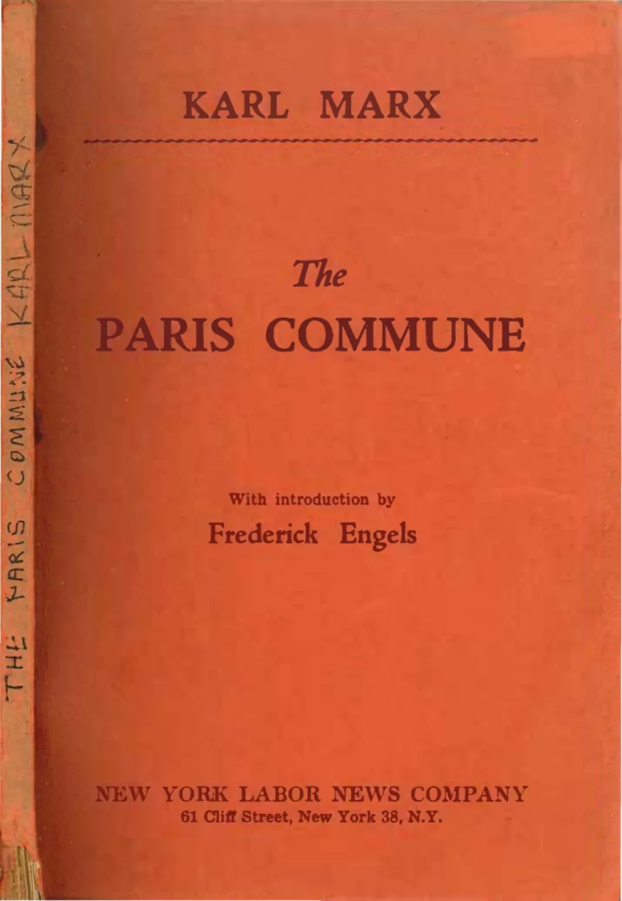 The Paris Commune New York Labor News Company kapak görseli