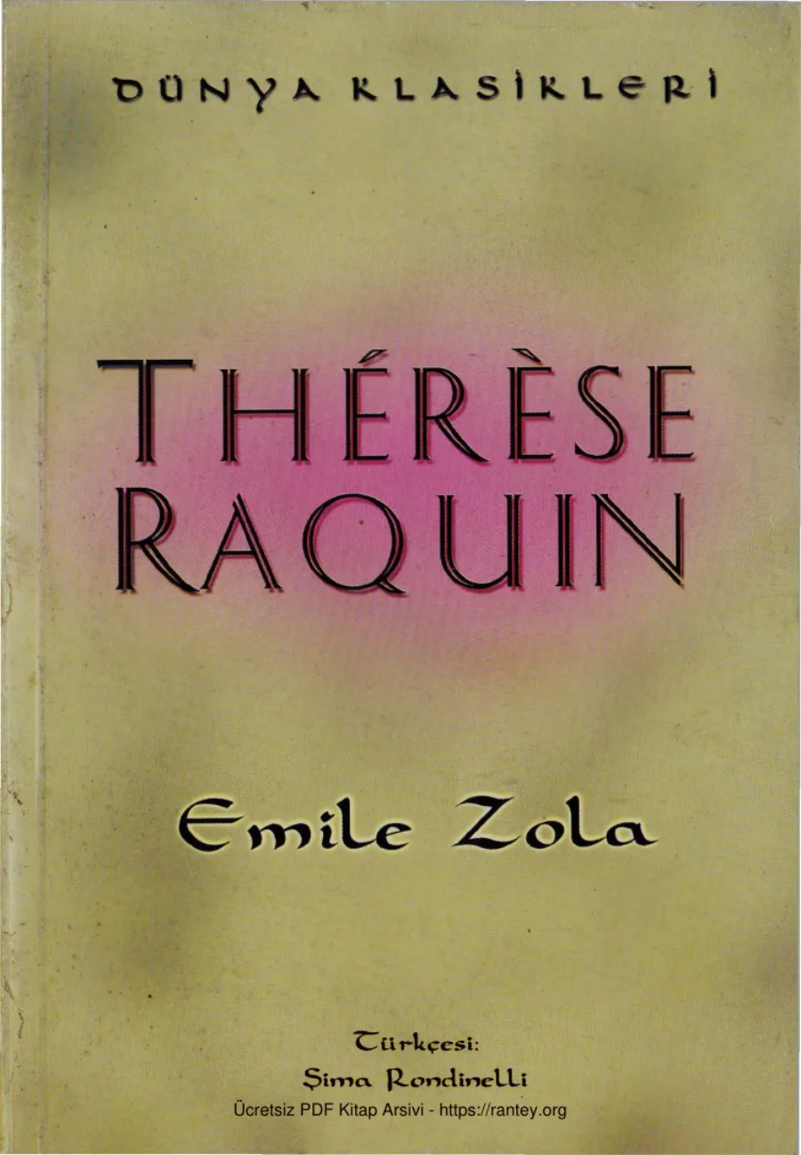 Therese Raquin kapak görseli