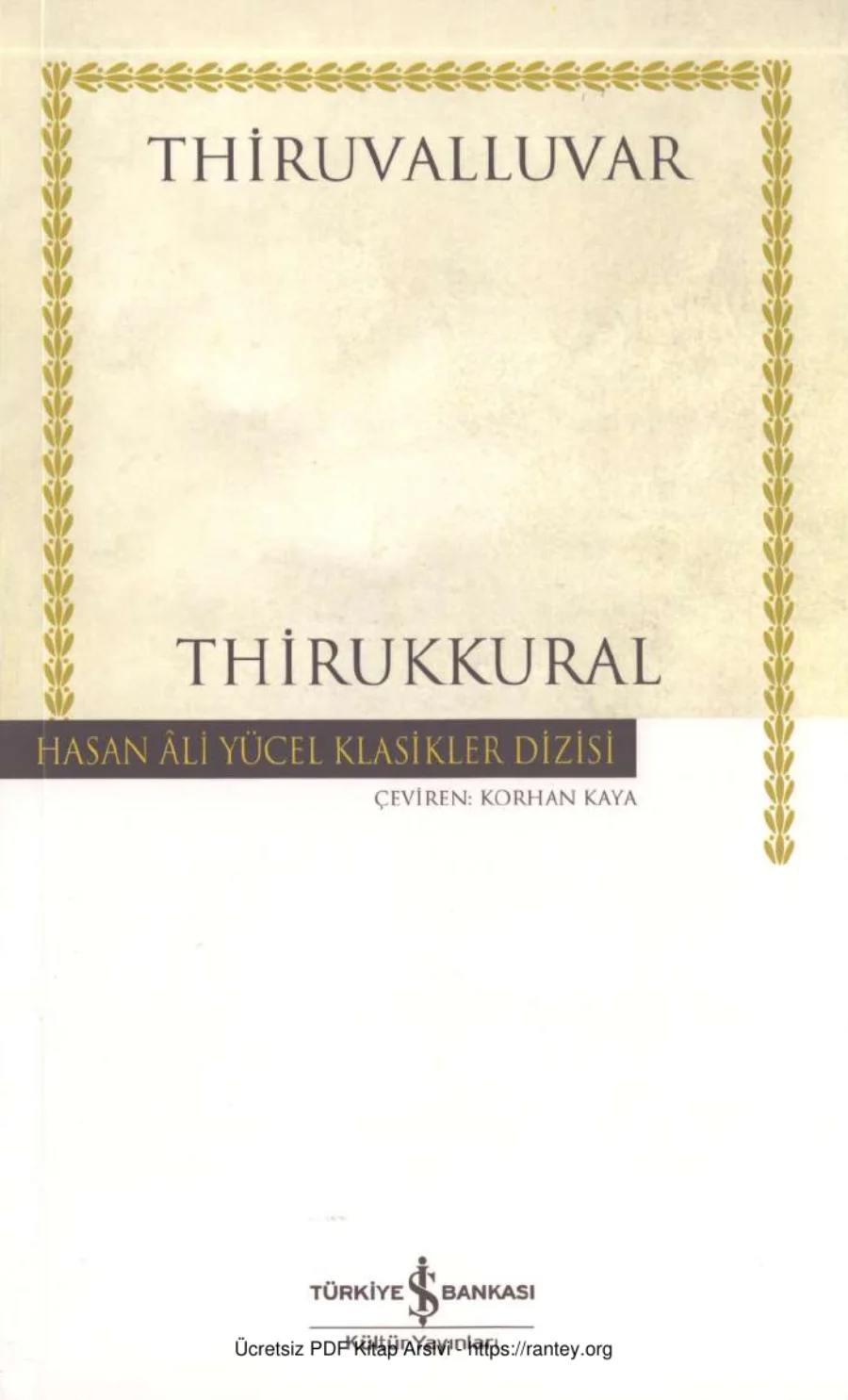 Thiruvalluvar Thirukkural kapak görseli