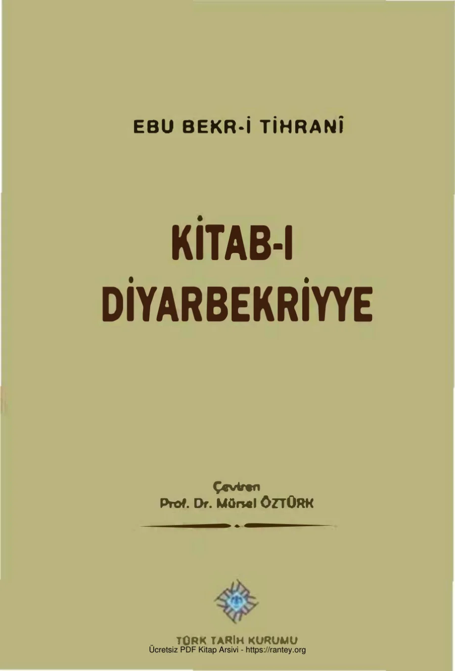 Tihrani Kitabi Diyarbekriyye kapak görseli