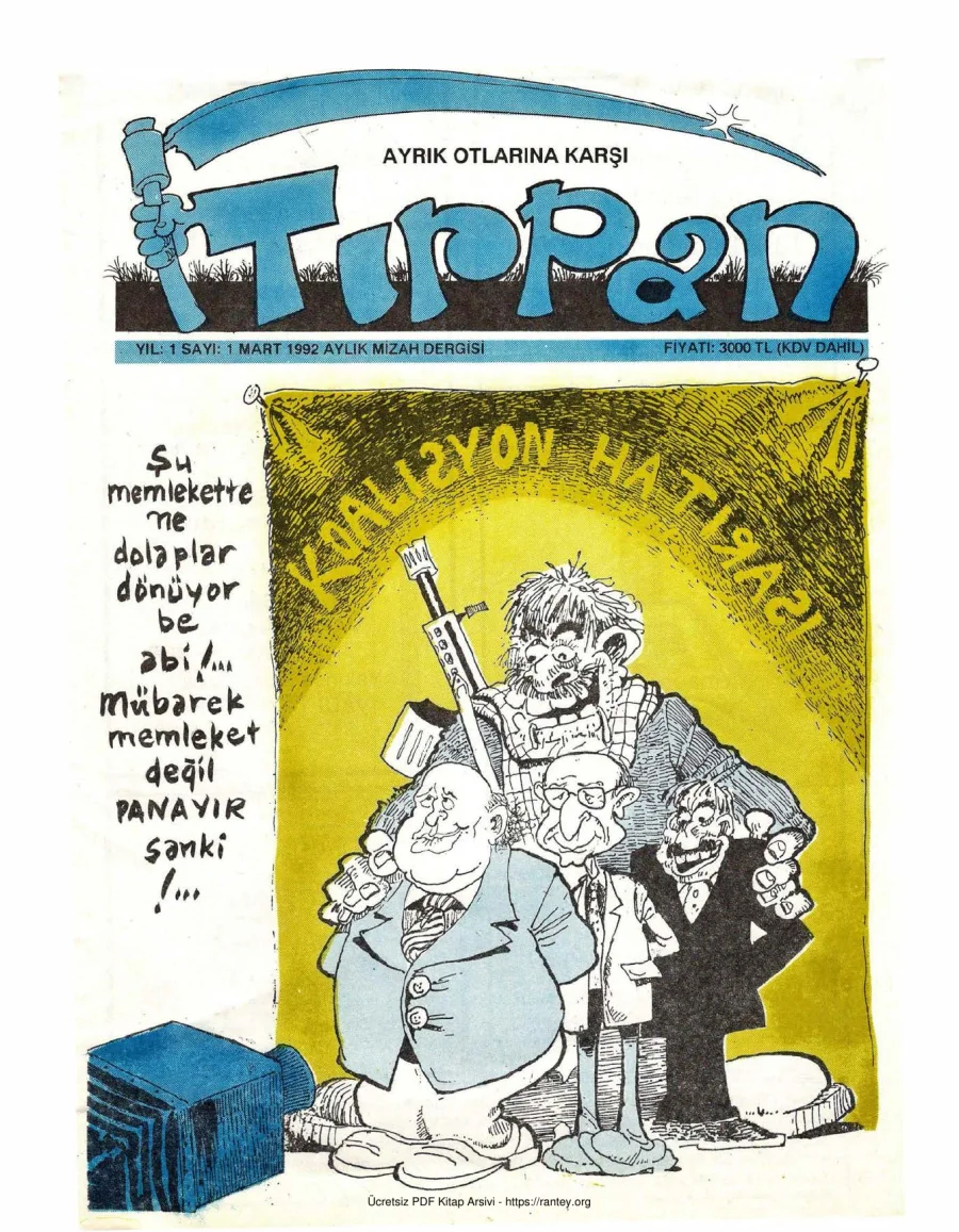 Tırpan Sayı 01 kapak görseli