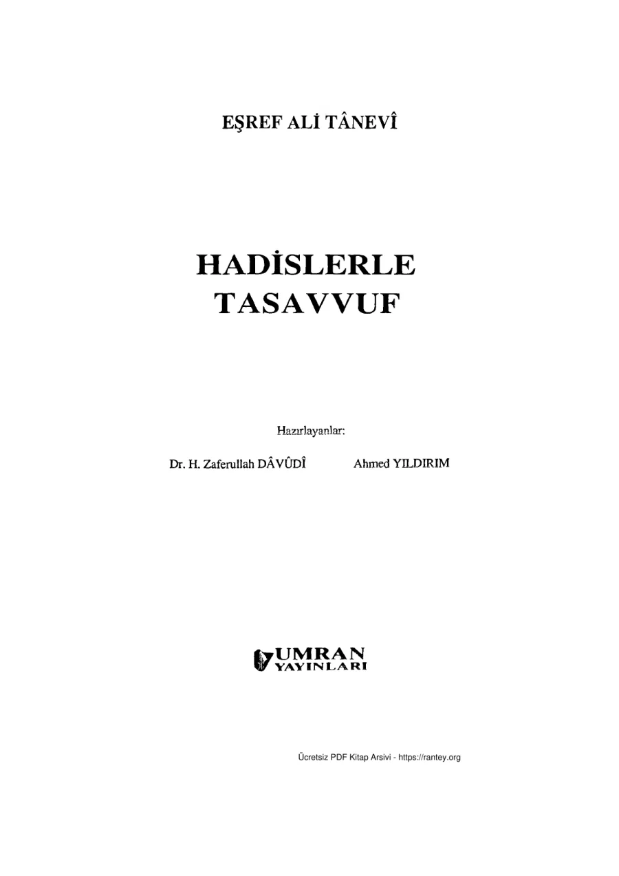 Tnev Hadislerle Tasavvuf kapak görseli