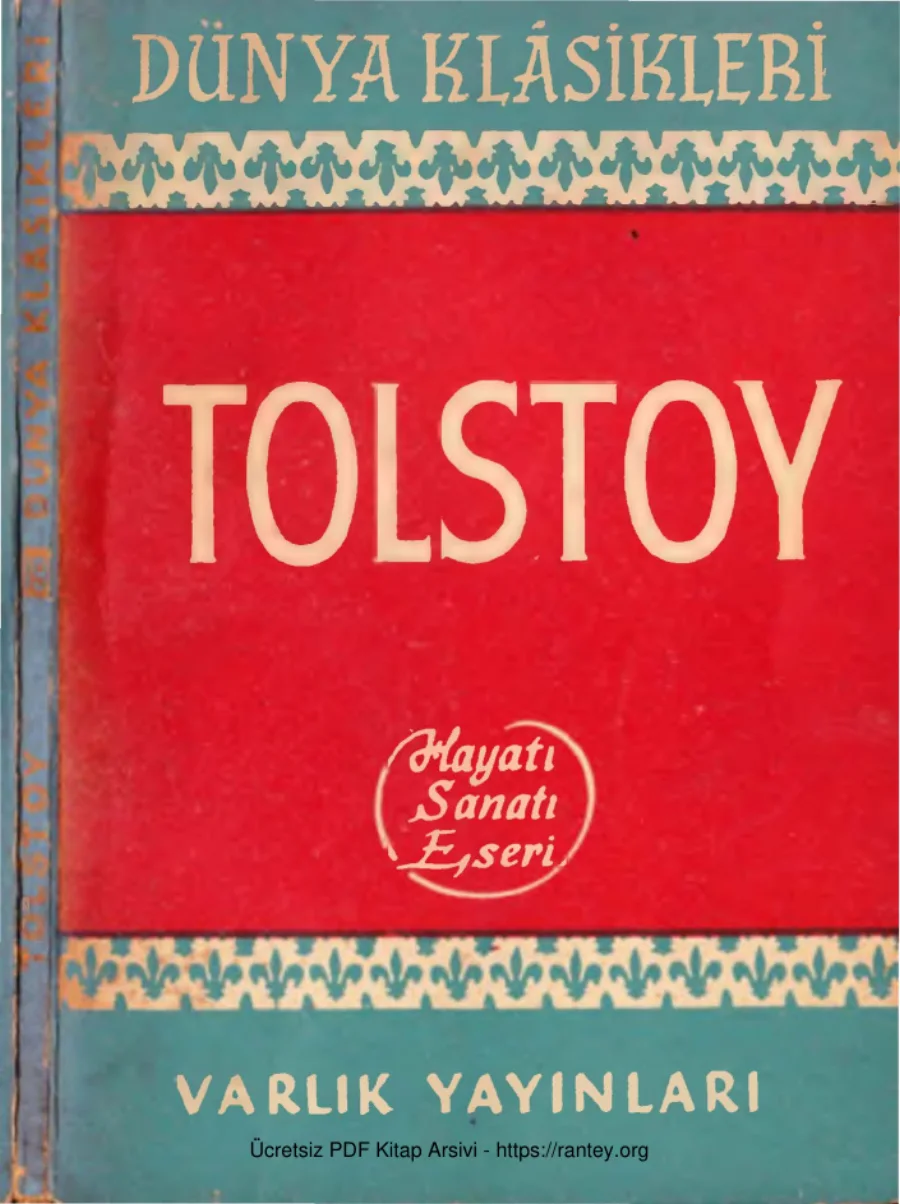 Tolstoy Hayatı Sanatı Eserleri kapak görseli