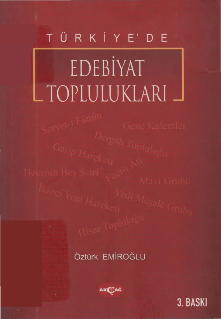 Toplulukları kapak görseli