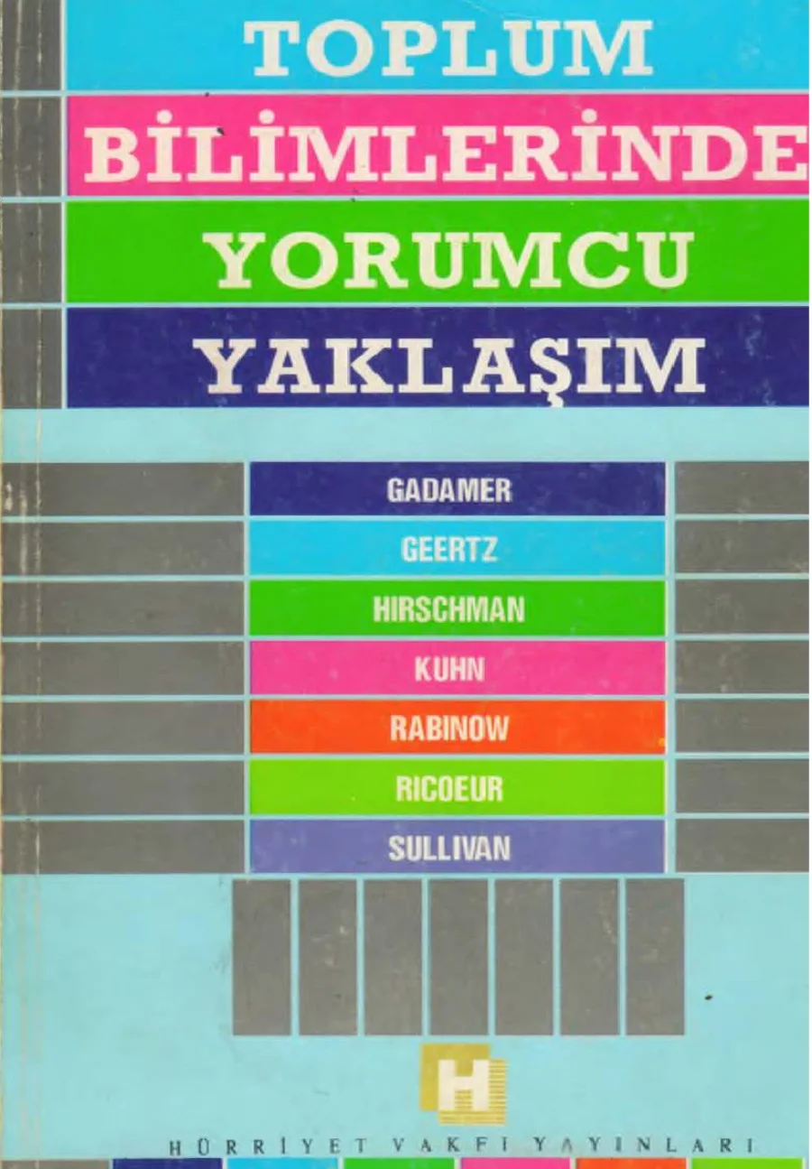 Toplum Bilimlerinde Yorumcu Yaklaşım kapak görseli