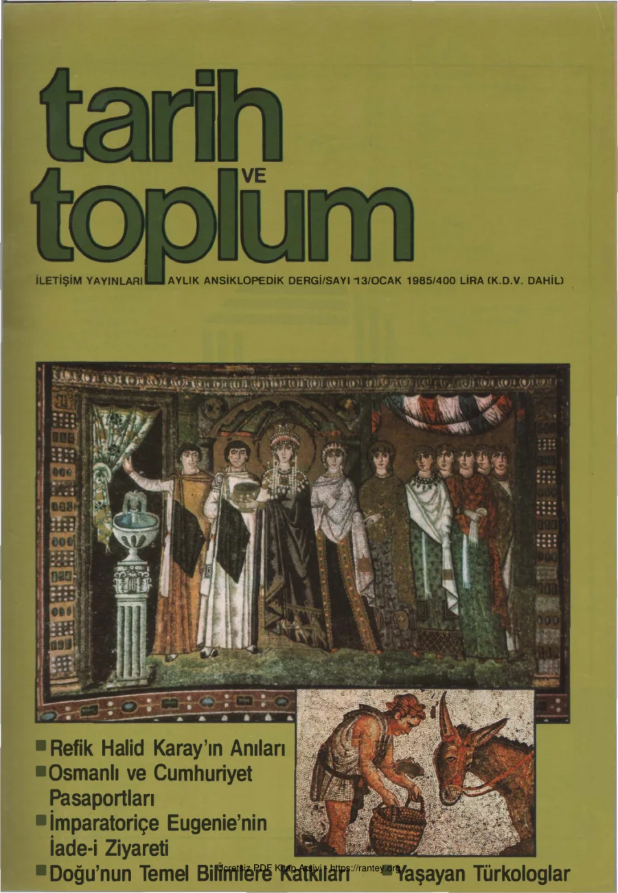 Toplum Sayı 13 Ocak 1985 kapak görseli