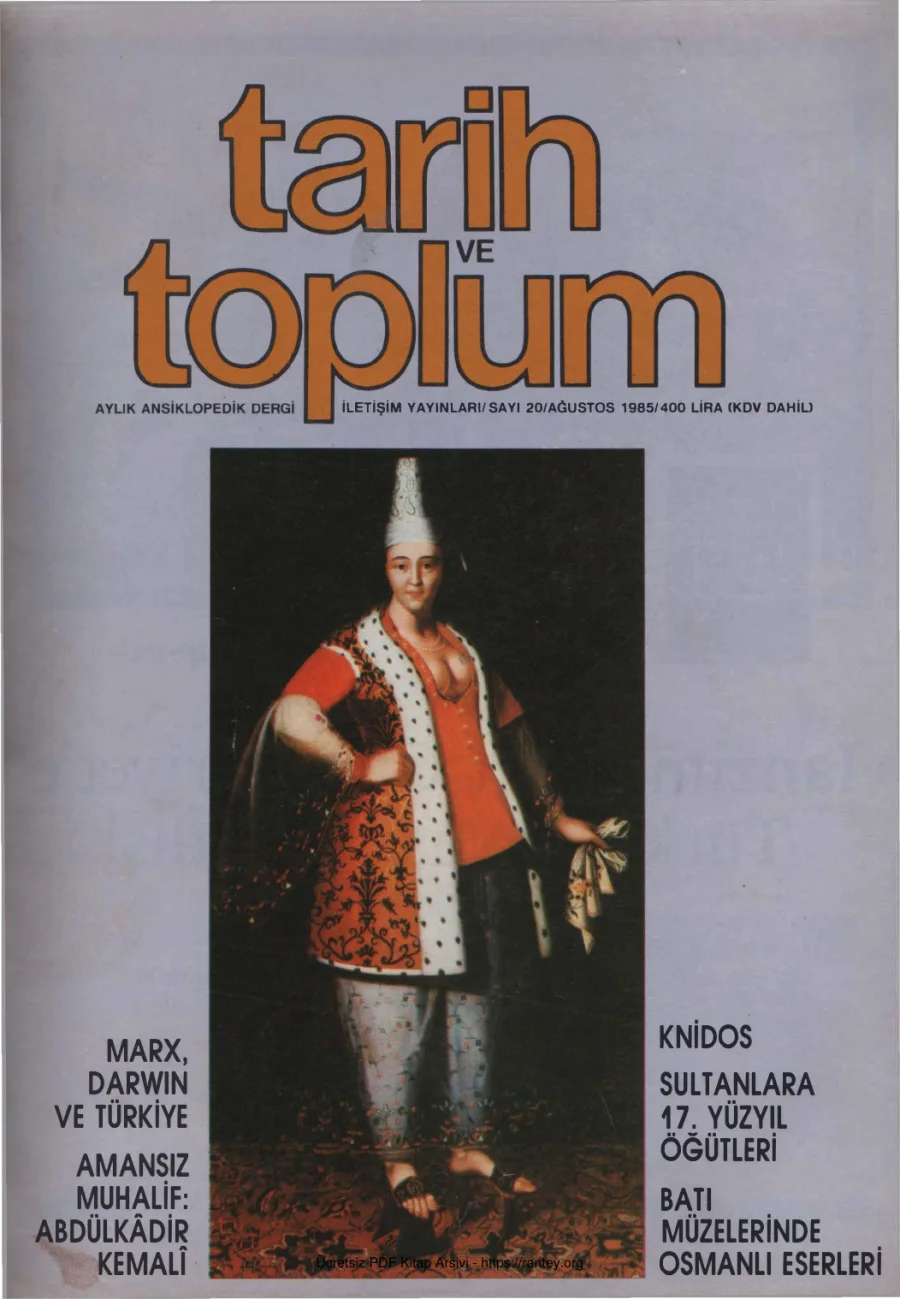 Toplum Sayı 20 Ağustos 1985 kapak görseli