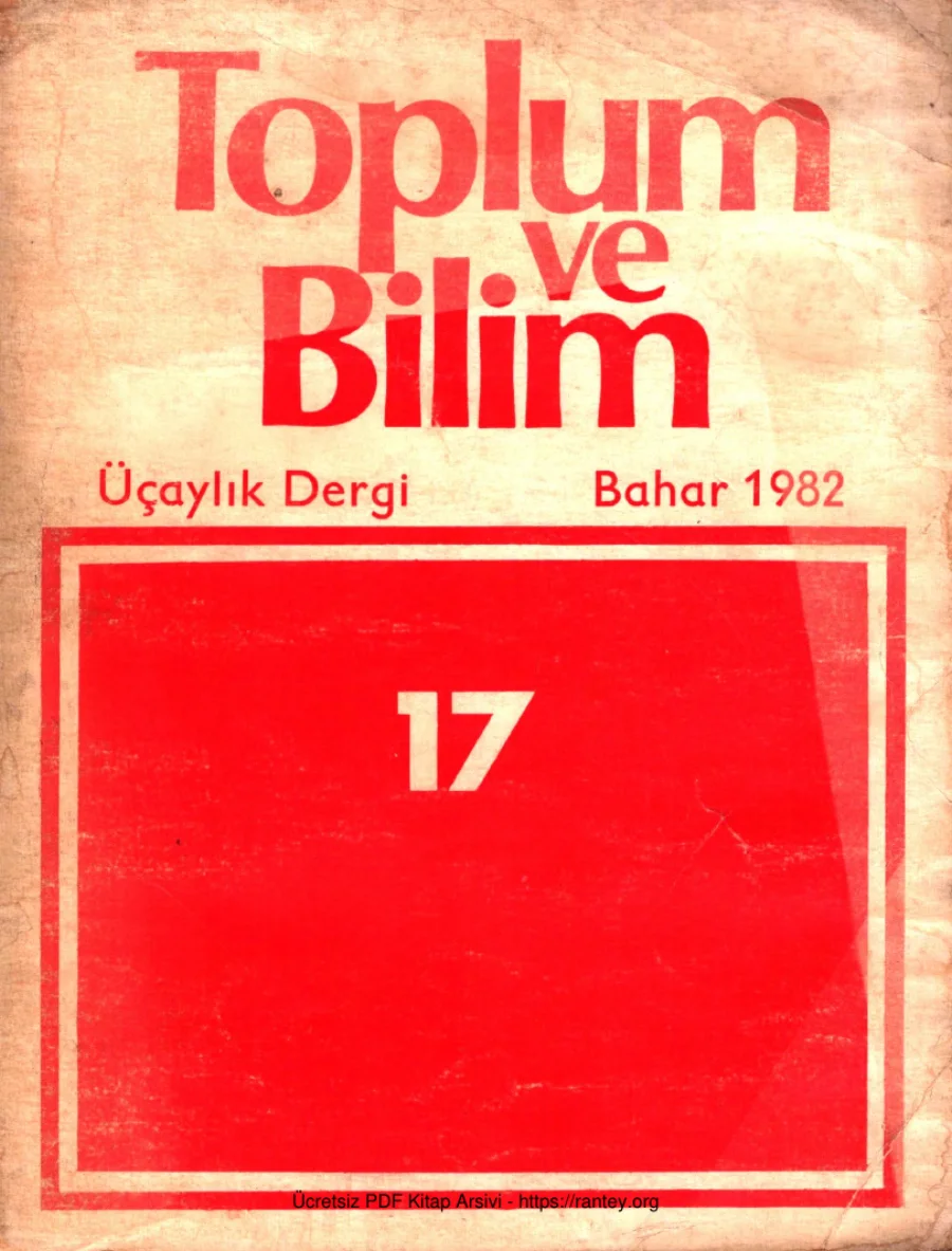 Toplum ve Bilim Sayı 017 kapak görseli