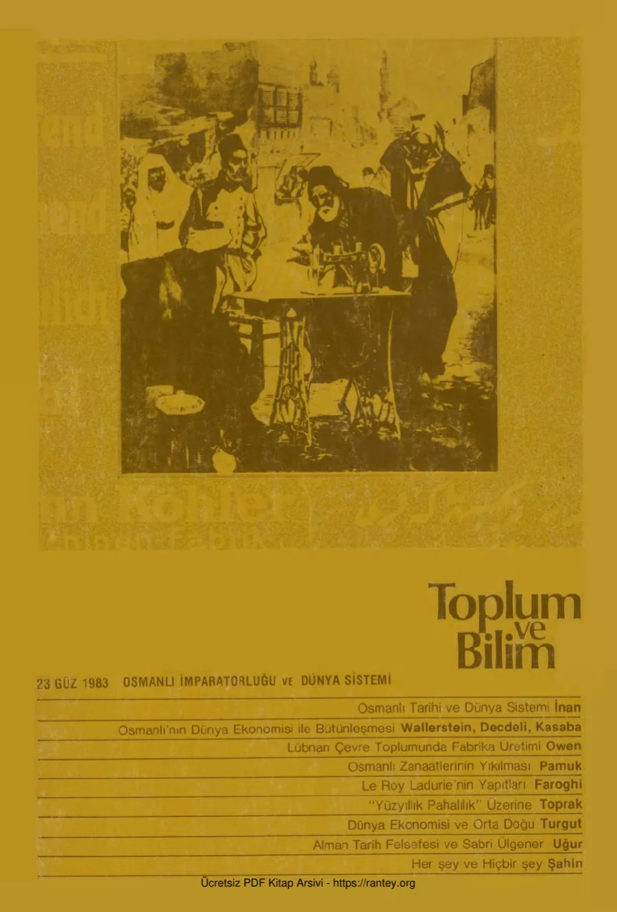 Toplum ve Bilim Sayı 023 kapak görseli