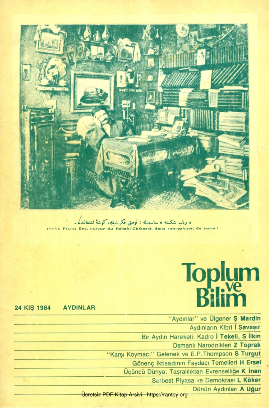 Toplum ve Bilim Sayı 024 kapak görseli