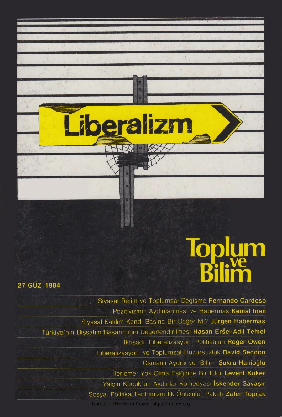 Toplum ve Bilim Sayı 027 kapak görseli
