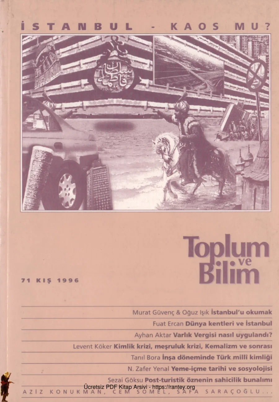 Toplum ve Bilim Sayı 071 kapak görseli
