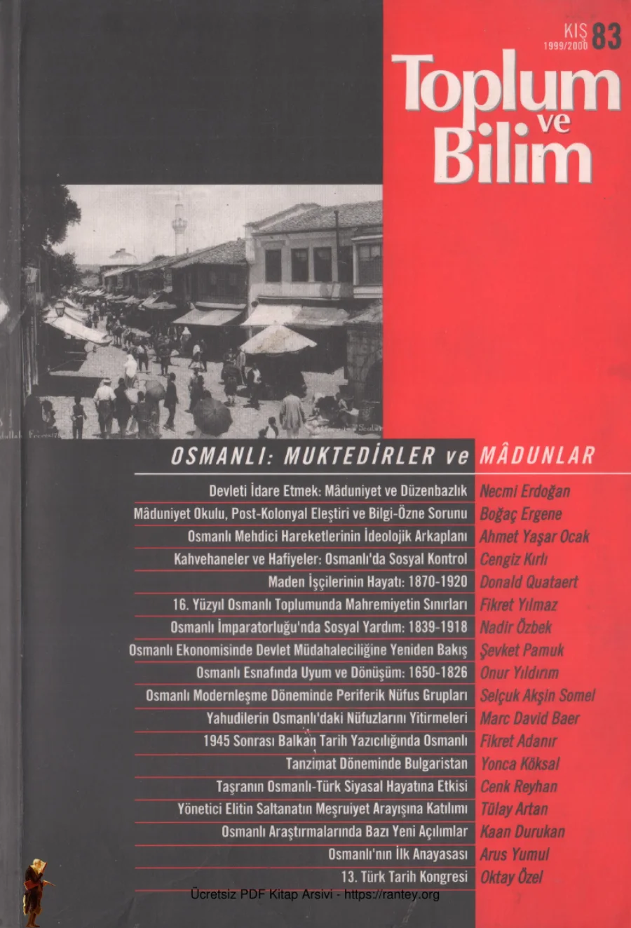 Toplum ve Bilim Sayı 083 kapak görseli