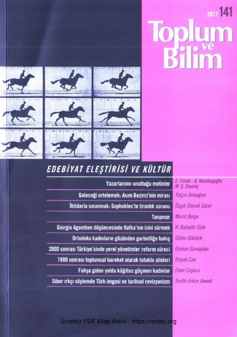 Toplum ve Bilim Sayı 141 kapak görseli