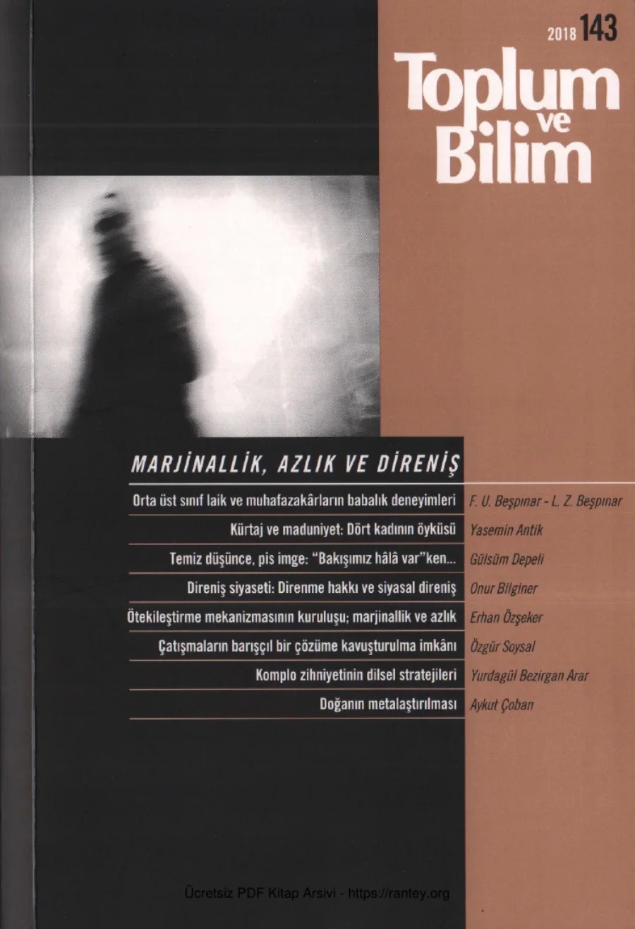 Toplum ve Bilim Sayı 143 kapak görseli