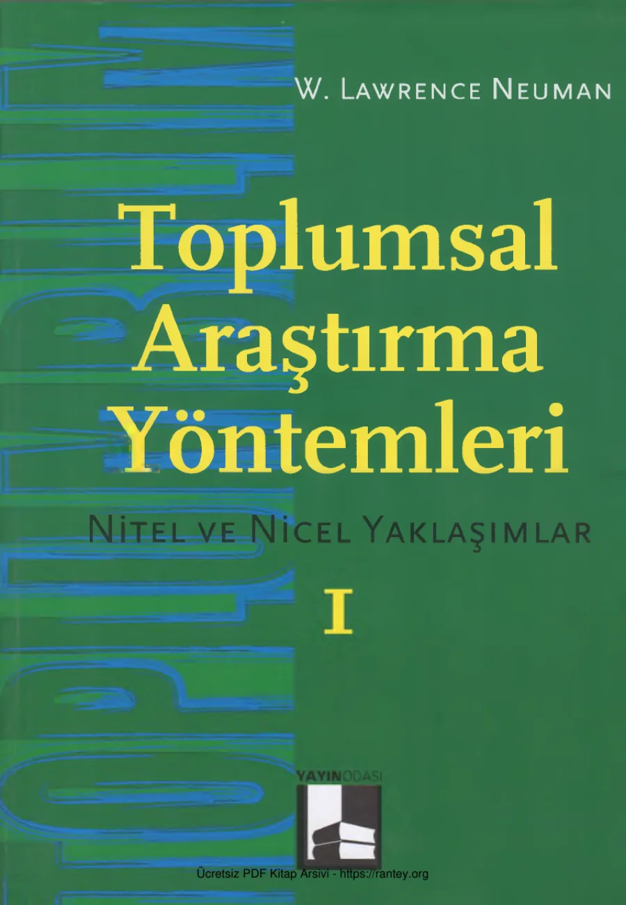 Toplumsal Araştırma Yöntemleri 1 kapak görseli