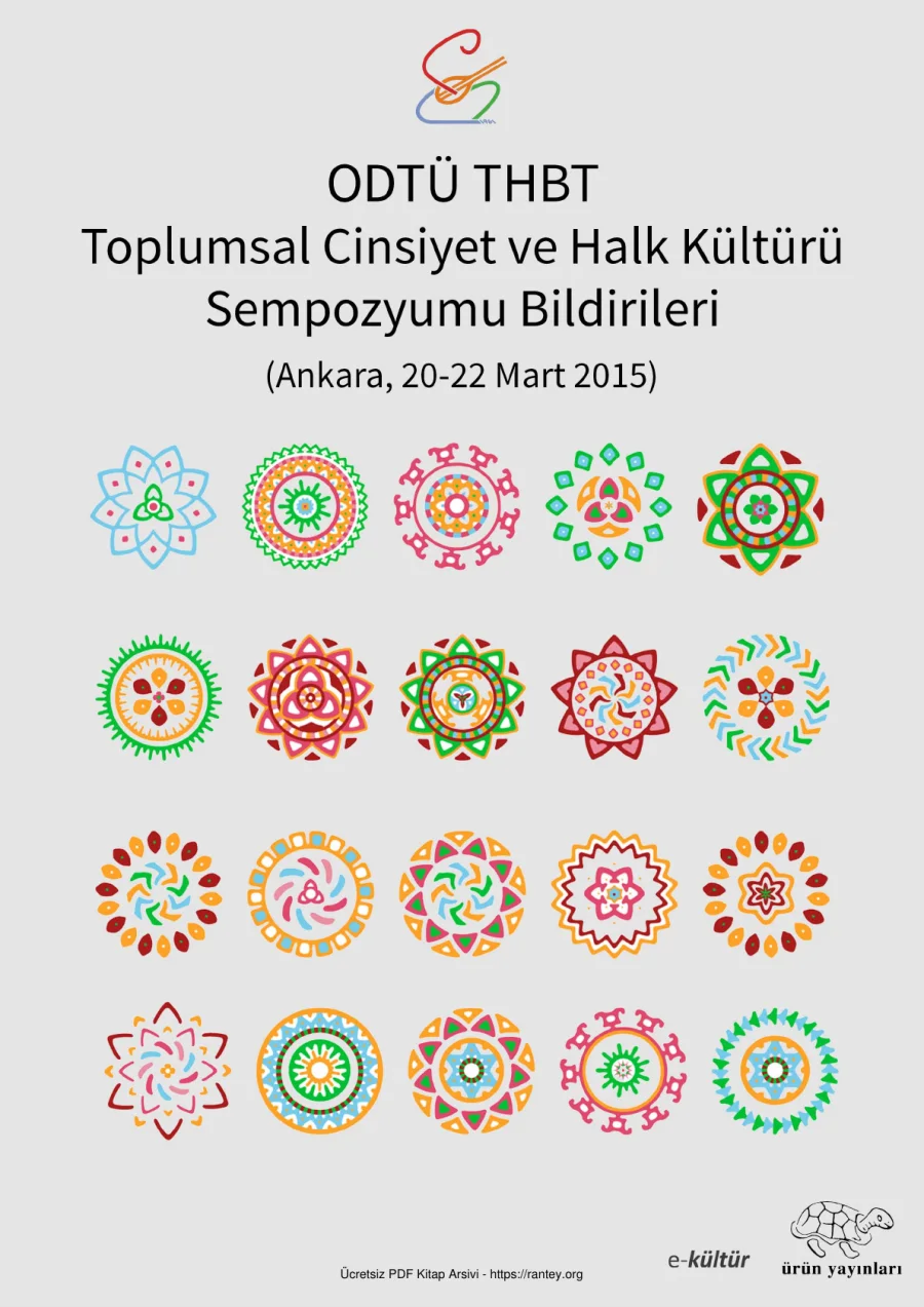 Toplumsal Cinsiyet Halk Kültürü Sempozyum 2015 kapak görseli