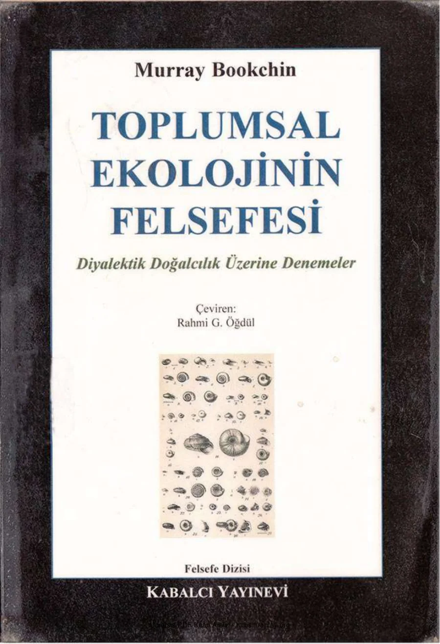 Toplumsal Ekolojinin Felsefesi kapak görseli