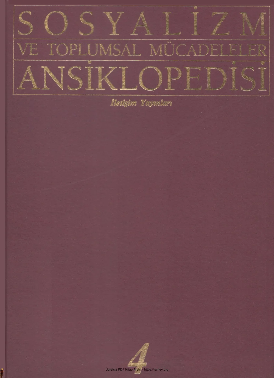 Toplumsal Mücadeleler Ansiklopedisi Cilt 4 kapak görseli