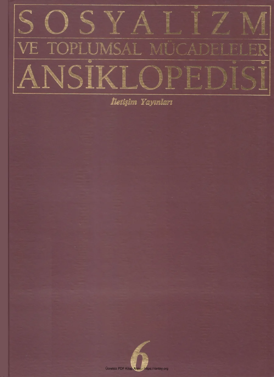 Toplumsal Mücadeleler Ansiklopedisi Cilt 6 kapak görseli