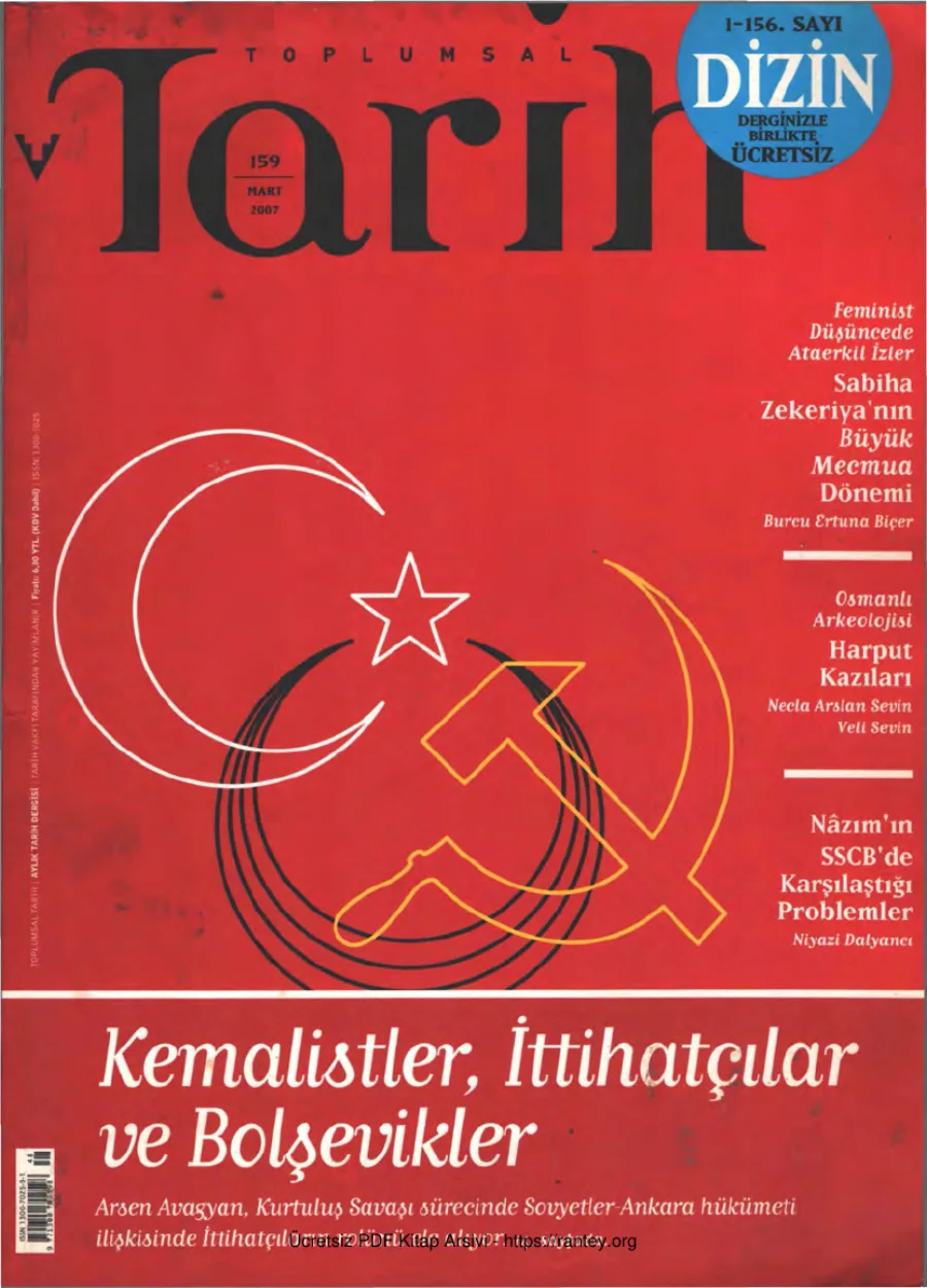 Toplumsal Tarih Sayı 159 kapak görseli