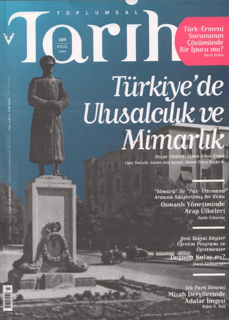 Toplumsal Tarih Sayı 189 Eylül kapak görseli