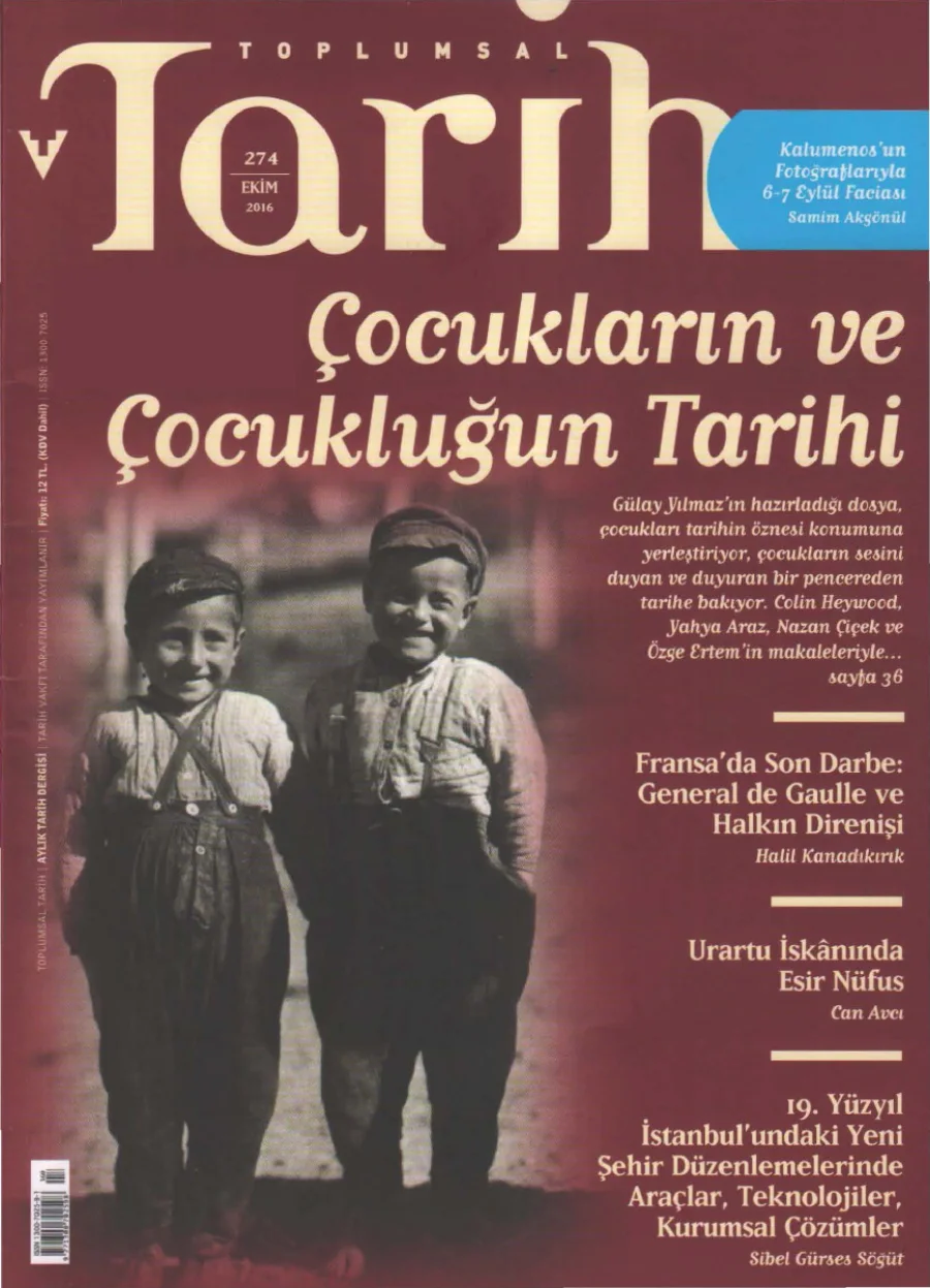 Toplumsal Tarih Sayı 274 Ekim kapak görseli