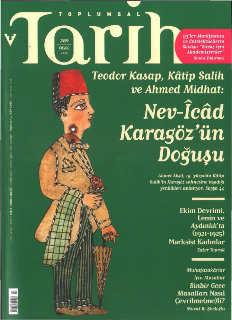 Toplumsal Tarih Sayı 289 Ocak kitap kapağı