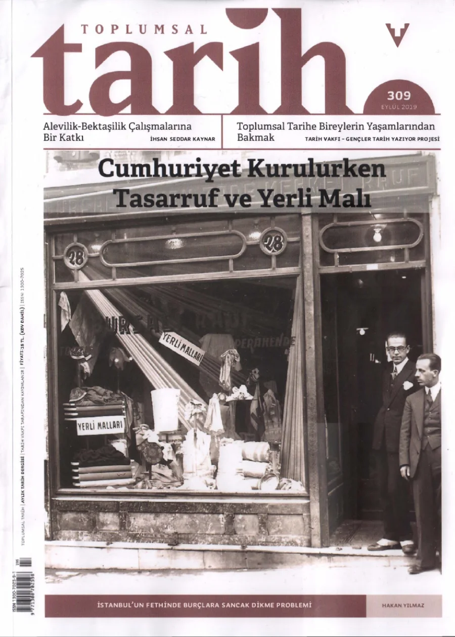 Toplumsal Tarih Sayı 309 Eylül kapak görseli