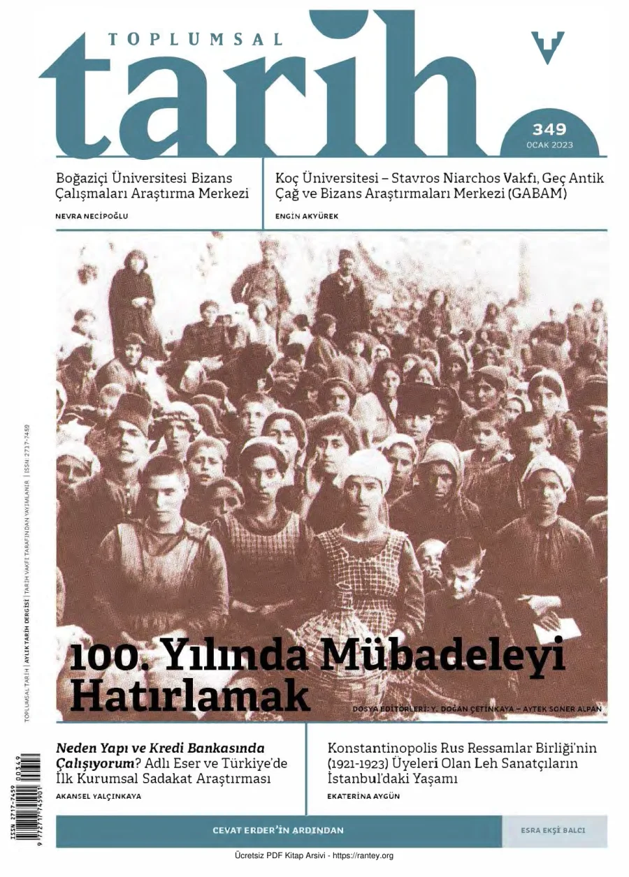 Toplumsal Tarih Sayı 349 Ocak 2023 kapak görseli