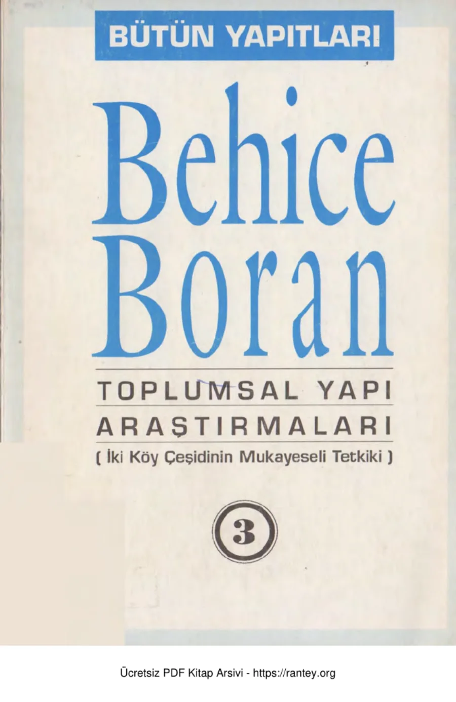 Toplumsal Yapı Araştırmaları Cilt III kapak görseli