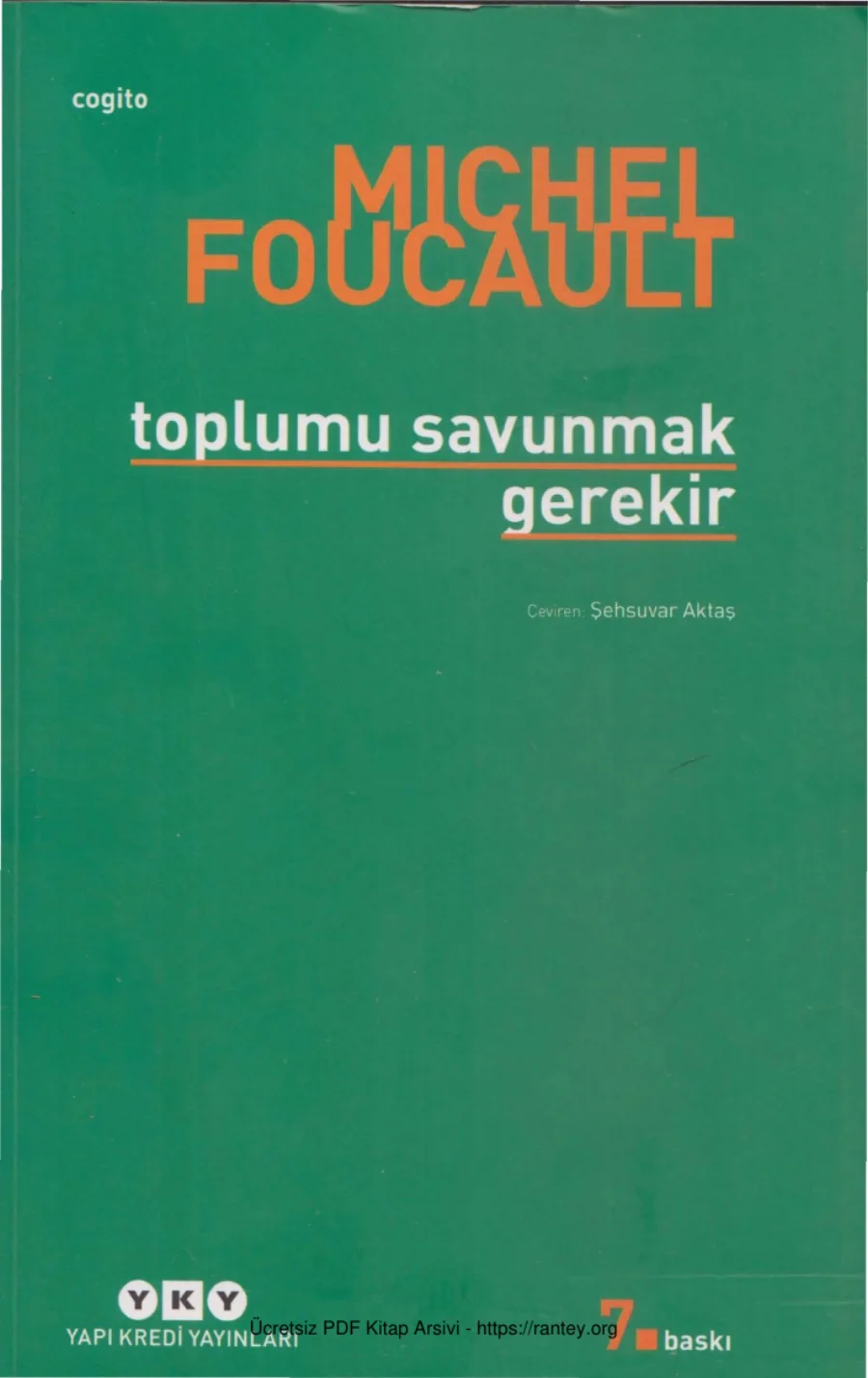 Toplumu Savunmak Gerekir kapak görseli