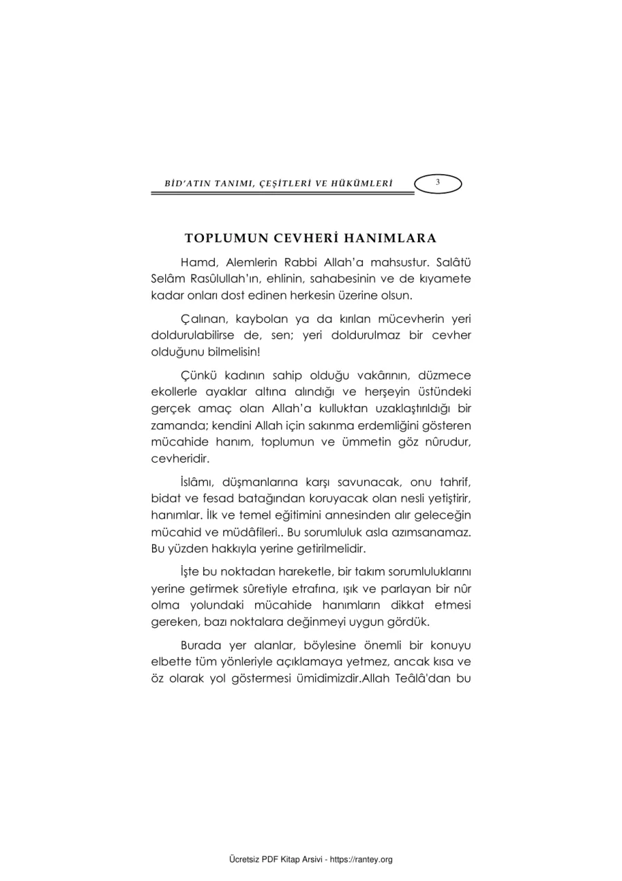TOPLUMUN CEVHERİ KADINLARA Ebu Abdulmumin Tekin Mıhçı kapak görseli