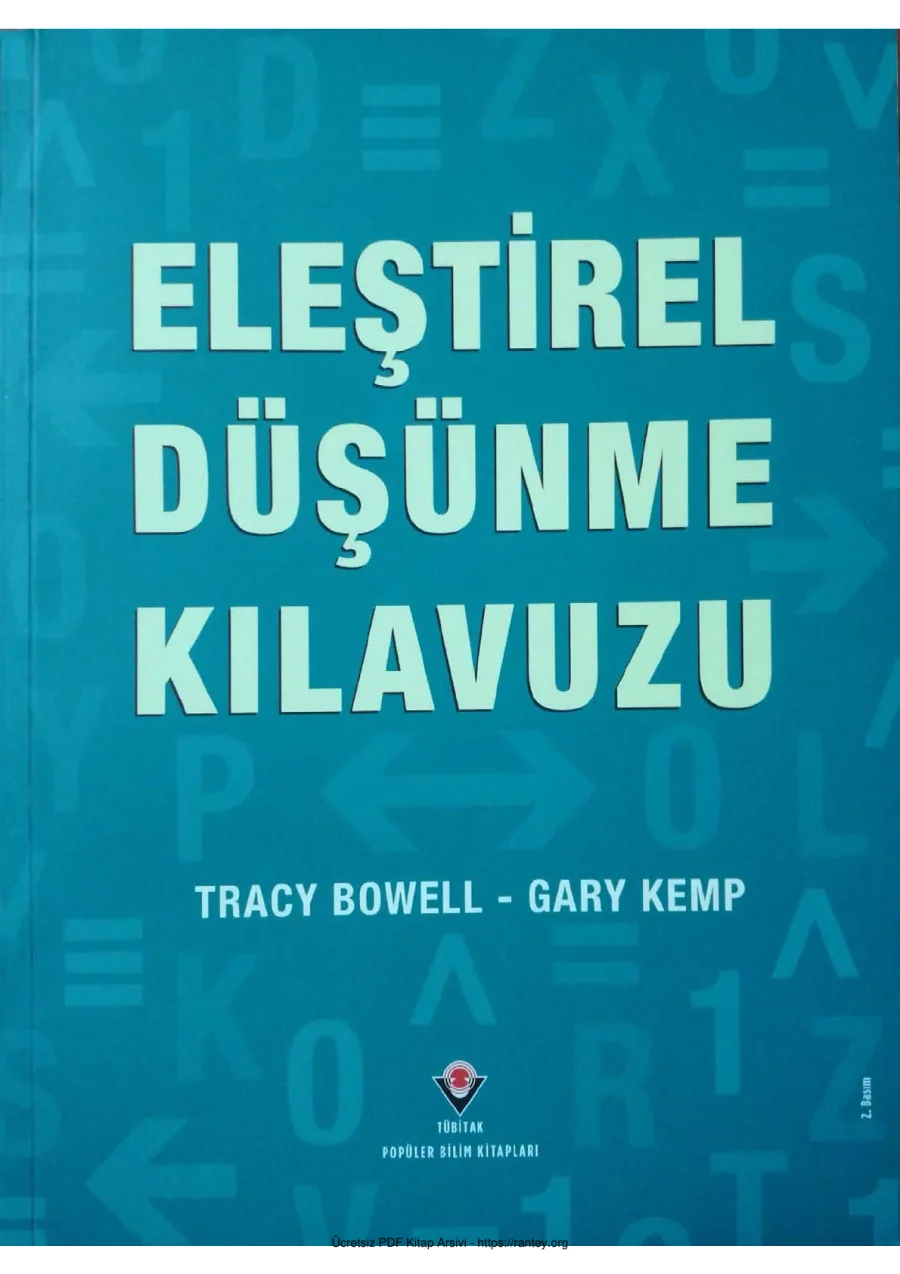 Tracy Bowell Gary Kemp Eleştirel Düşünme Kılavuzu kapak görseli