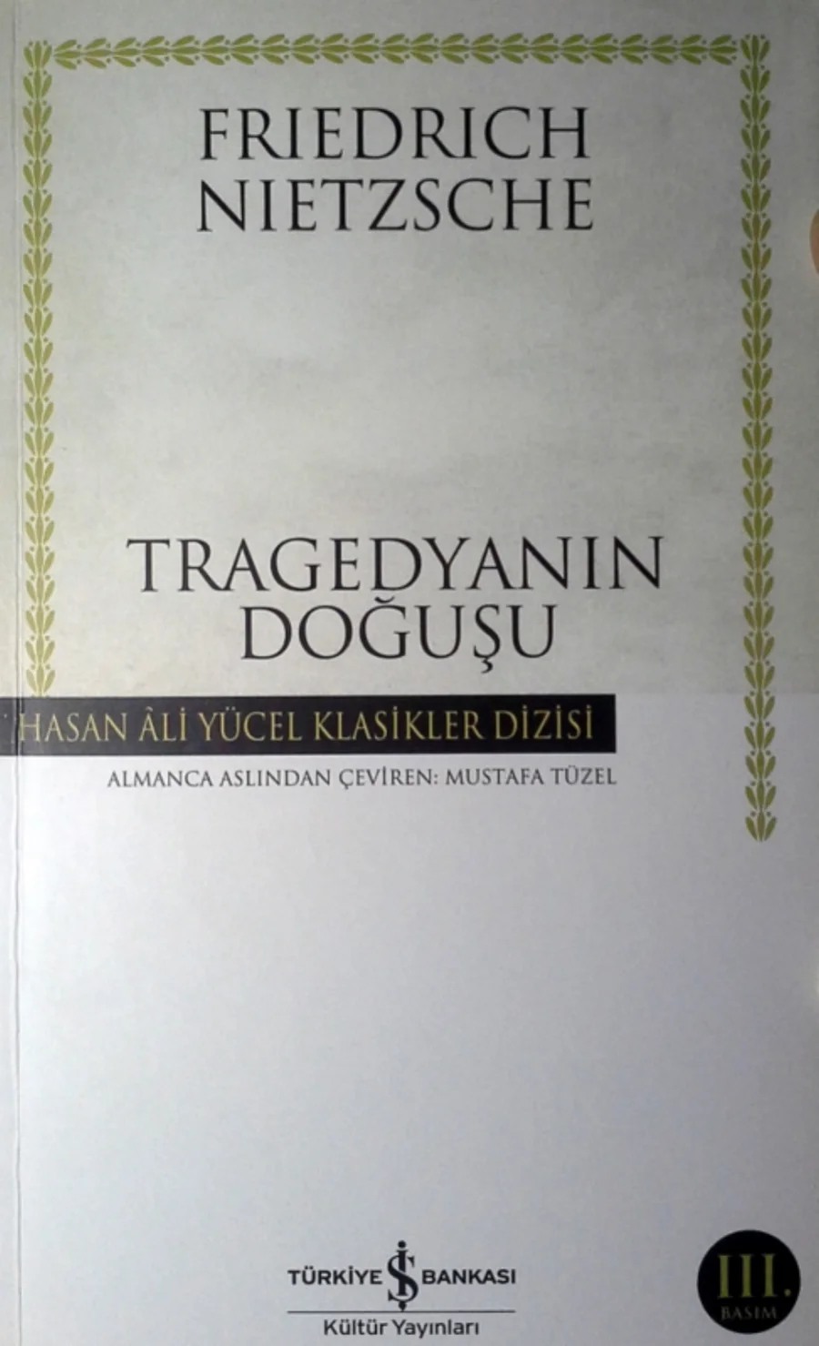 Tragedyanın Doğuşu kapak görseli