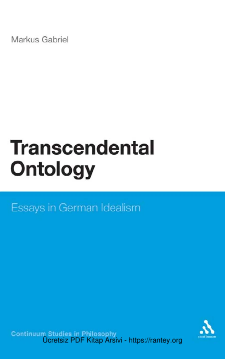 Transcendental Ontology Essays in German Idealism kapak görseli