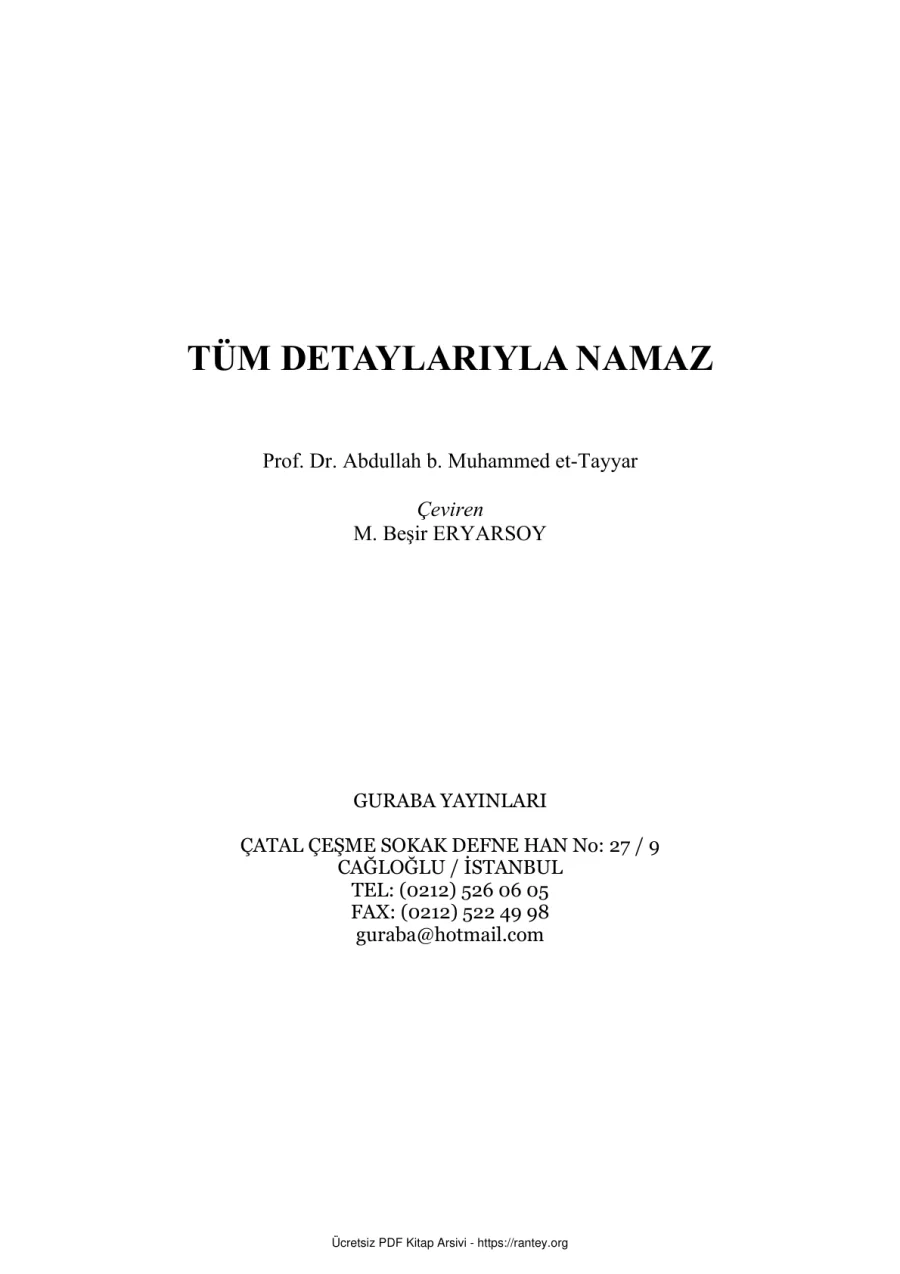 TUM DETAYLARIYLA NAMAZ Ebu Abdulmumin Tekin Mıhçı kapak görseli