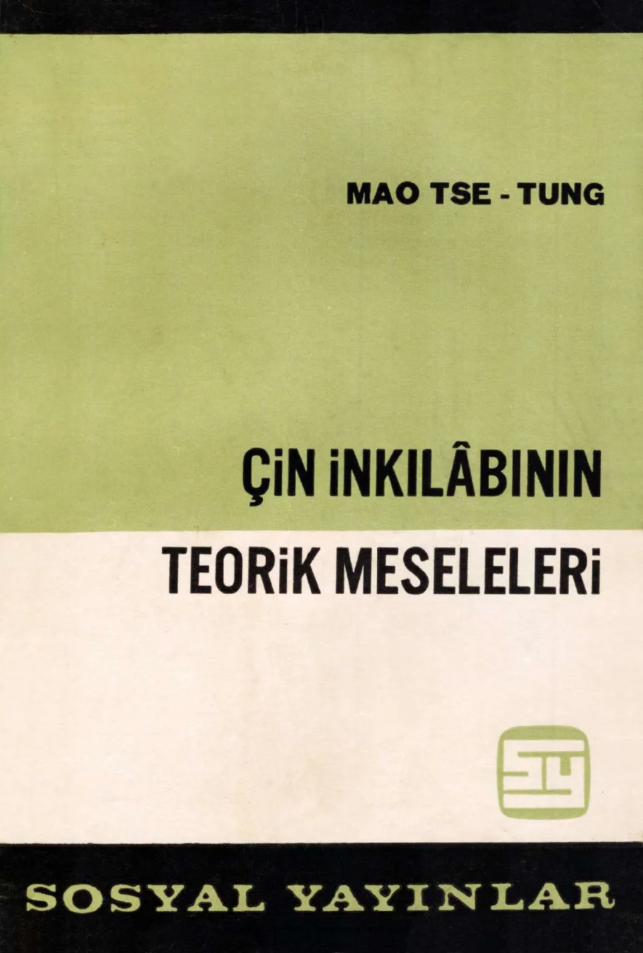 Tung Çin İnkılabının Teorik Meseleleri Sosyal Yayınları kapak görseli